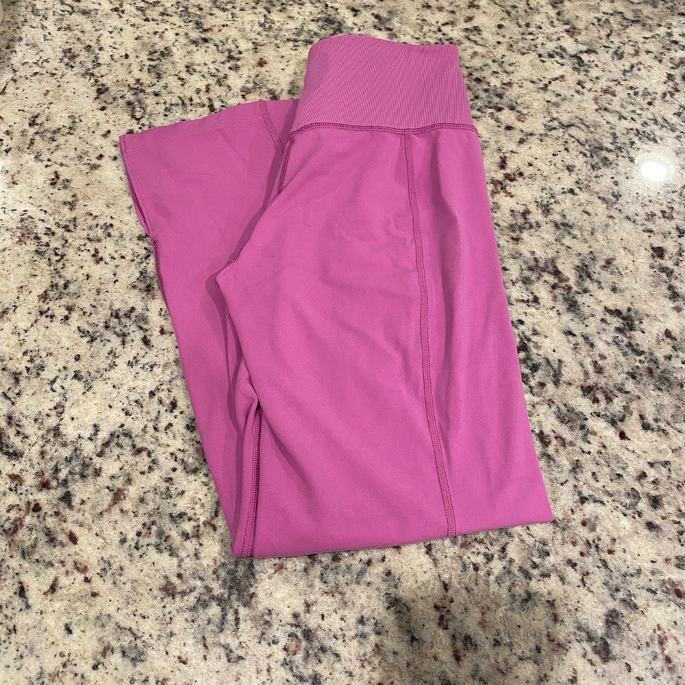 Pink athleta flare leggings